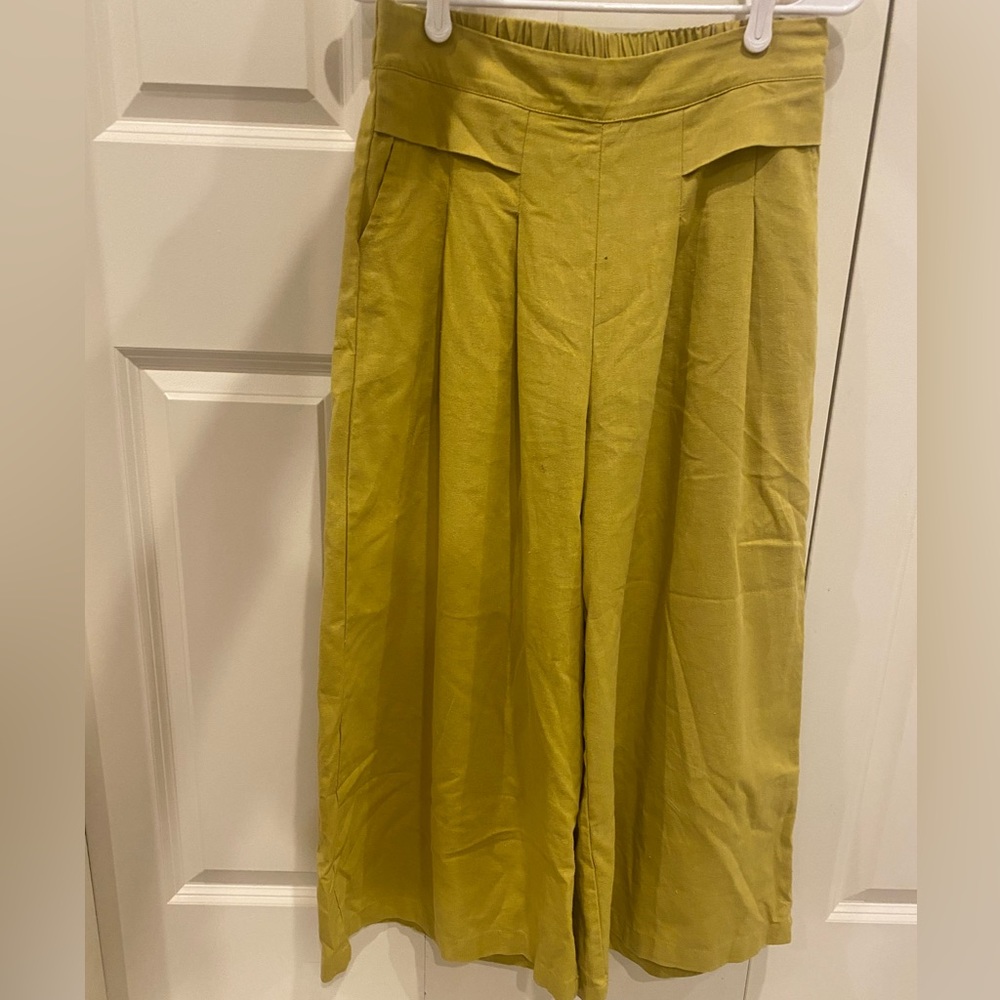 Mustard Wide Leg Pants Size L